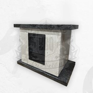 Печь под казан Полированная Горные цветы